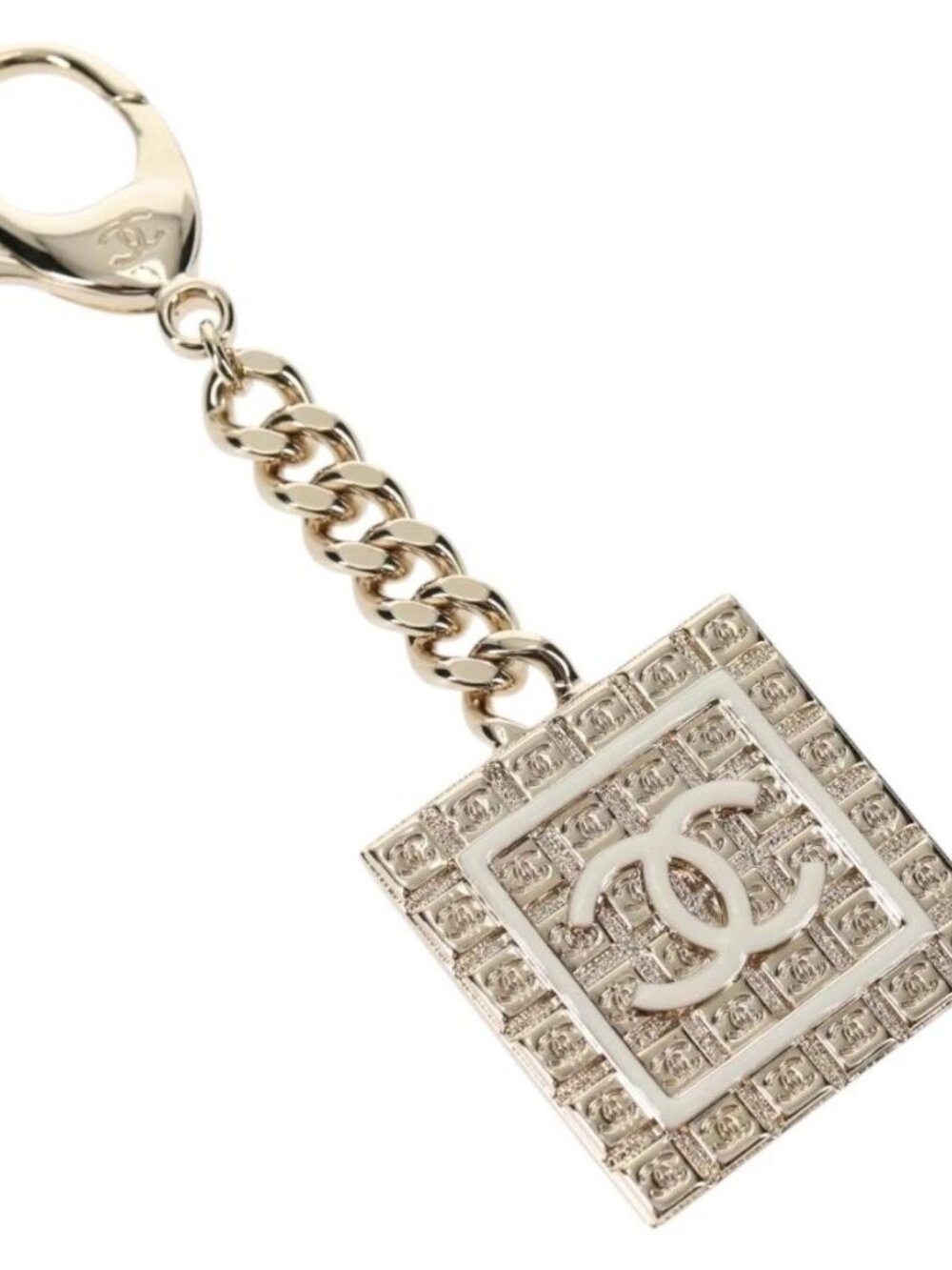 CHANEL Key Holder metal Gold CC Auth 139035SAM